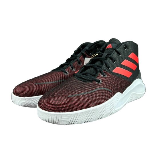 Adidas Own the Game Black Red White Shoes FY6008 Men's Size 13 - Picture 6 of 9